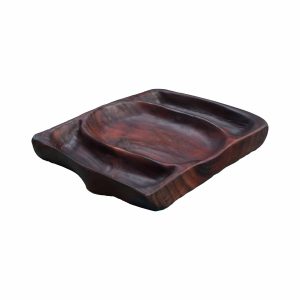 BATEA Artesanal Caf? Oscuro Madera 23x22 AZT