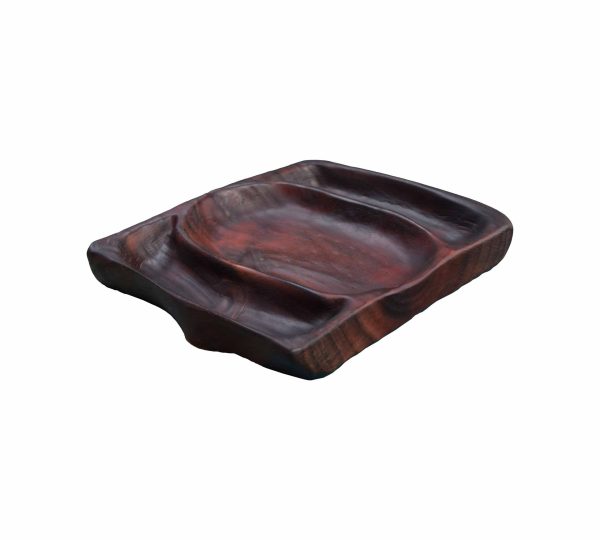 BATEA Artesanal Caf? Oscuro Madera 23x22 AZT